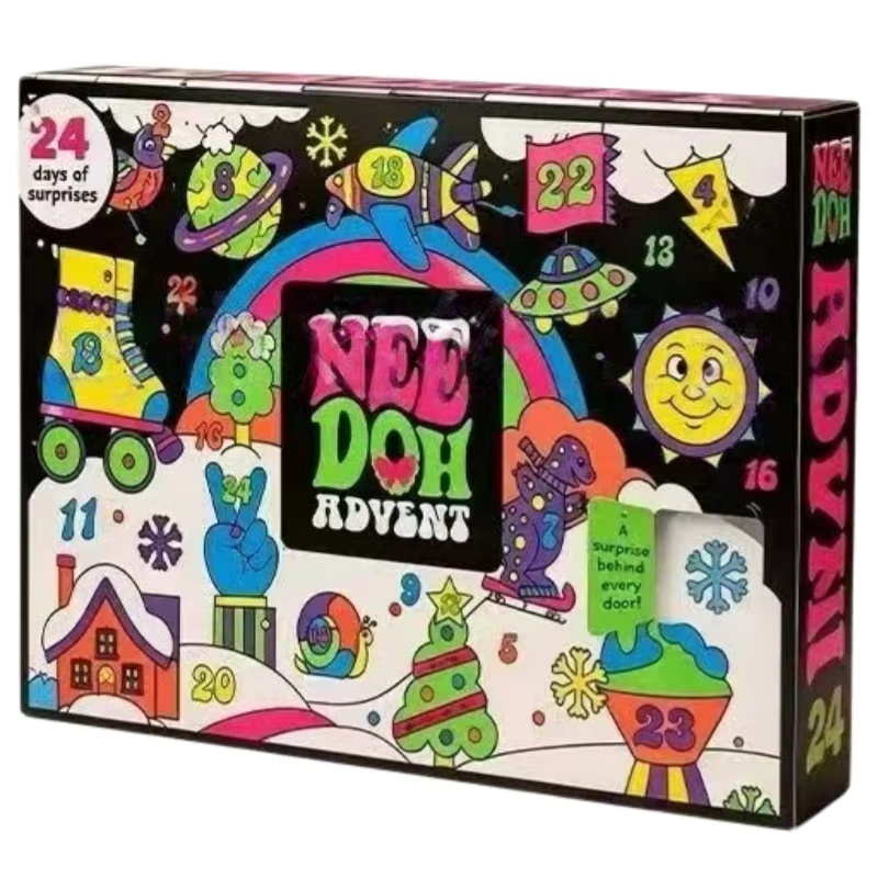 Electronics Latest Gadgets - 2026 Nieuwe NeeDoh Kerst-Adventskalender Cadeaubox, 24-daagse