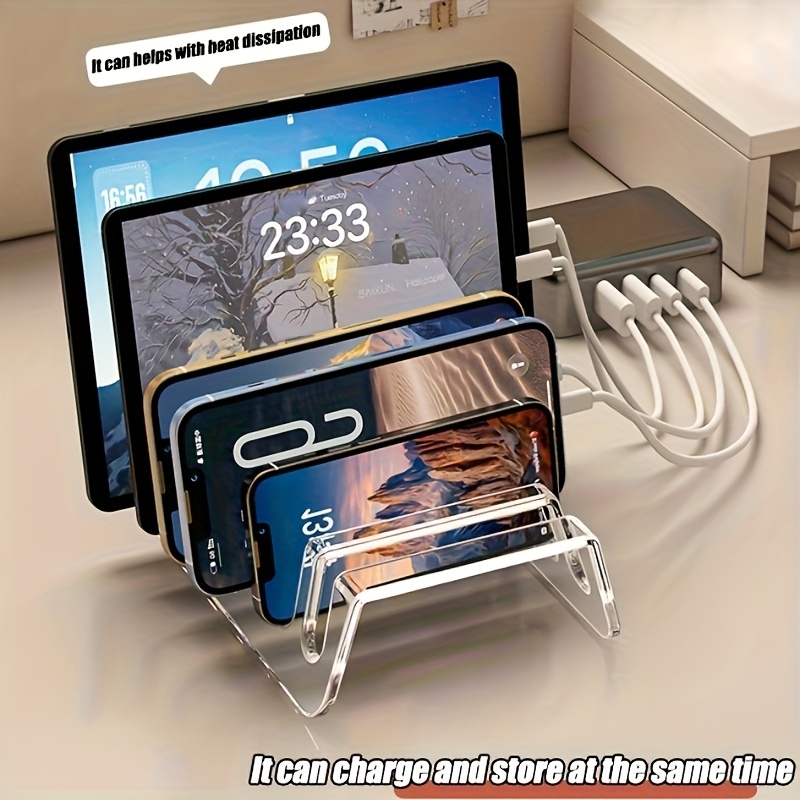 Modern Electronics Gadgets - 6/8-vakjes acryl opbergrek voor meerdere apparaten,