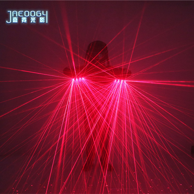 Led Gloves Music - Rode laserhandschoenen voor nachtclub en toneelvoorstellingen,