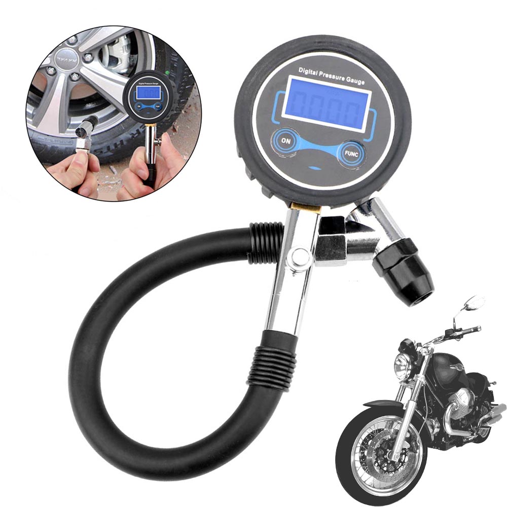 Electronics Quiz - 0-200psi Bandenspanningsmeter Motorfiets Band Tester Hoge