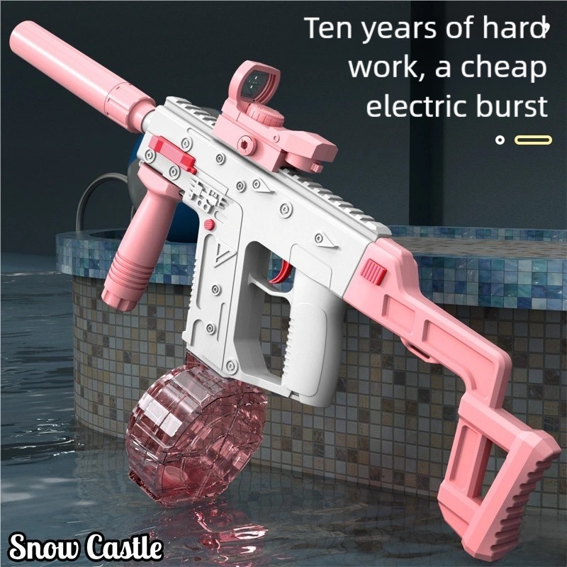 Electronics Gadgets For Kids - Wit/blauw elektrisch waterpistool, hoge druk, krachtig,