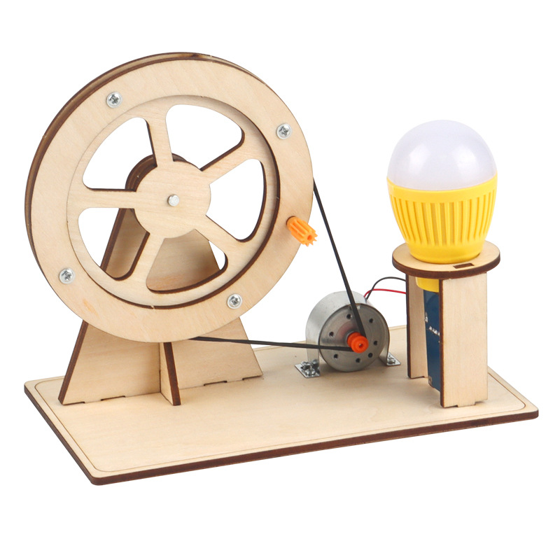 Electronics Gadgets For Kids - Houten handgenerator Kinderen Wetenschapsspeelgoed Grappig STEM