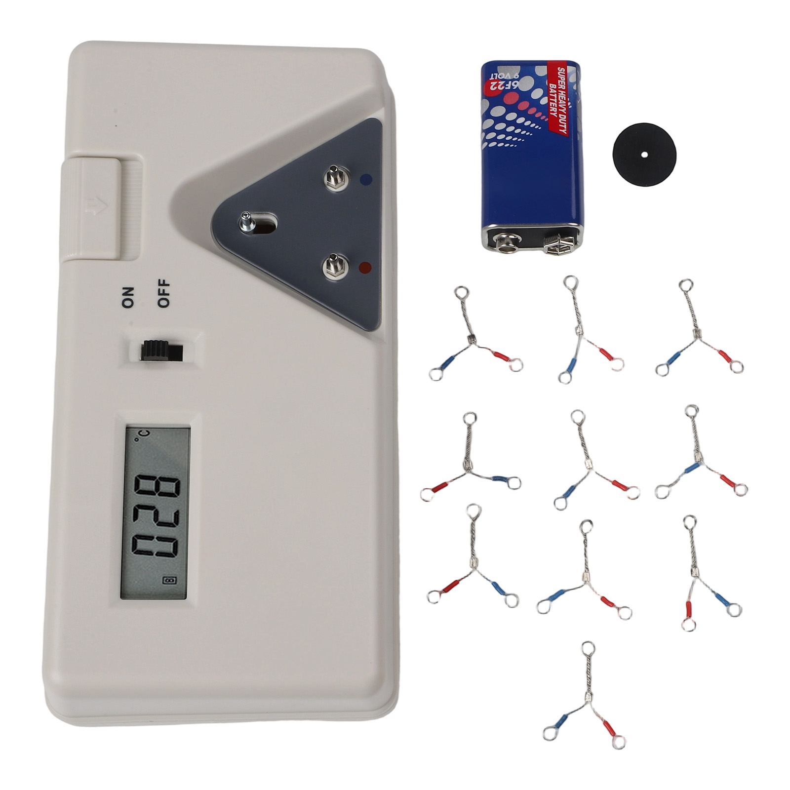 Electronics Quiz - 191 Soldeerboutpunt-tester Temperatuurmeter voor soldeerboutpunten Display