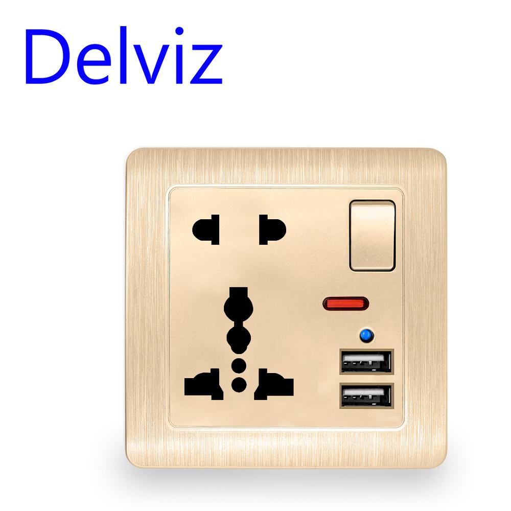 Electronics Gadgets For Home - Wandstroom USB-aansluiting met schakelaar en verlichting