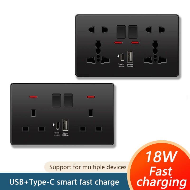 Electronics Gadgets For Home - Universele 18W Snelle Type C Wandcontactdoos