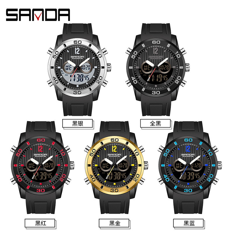 Electronic Gift - SANDA elektronisch horloge heren sport- en