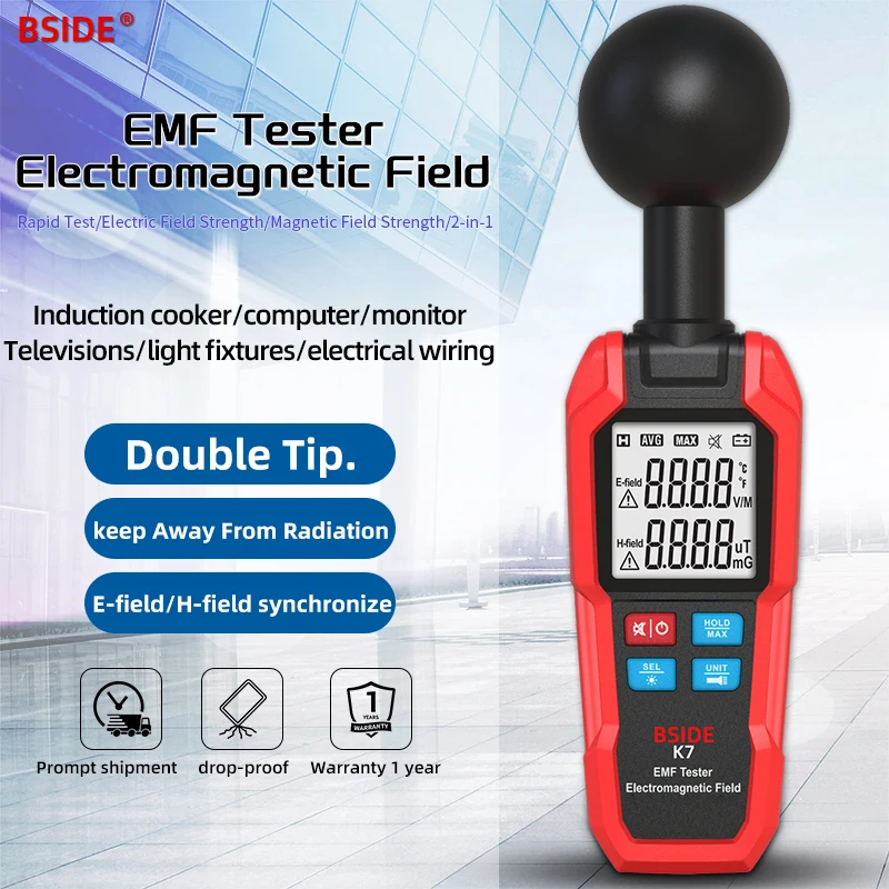 Electronics Quiz - 2025 EMF-meter Elektrische magnetische veldtester -