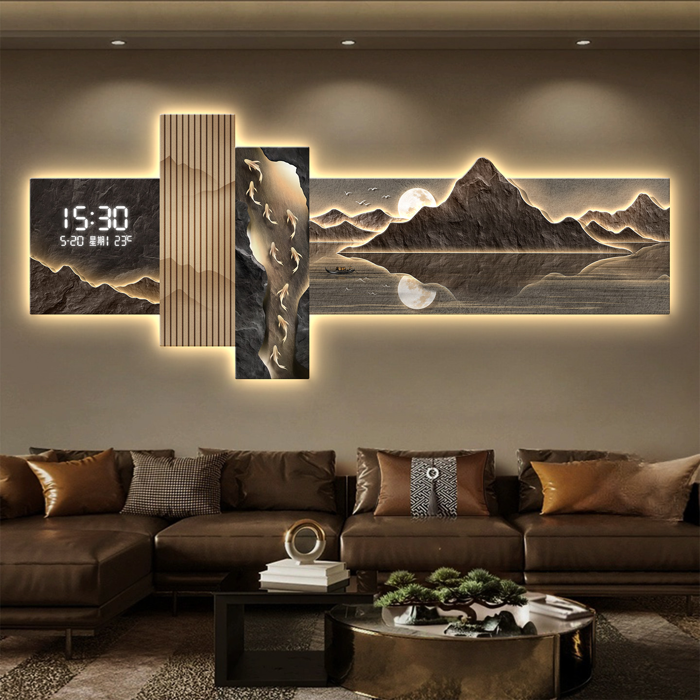 Moderne LED woonkamer decorati - Modern Electronics Gadgets recensie en prijs