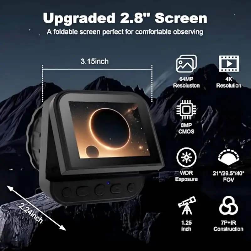 64MP 2.8'' Scherm 4K Elektroni - Electronics & Gadgets Starting With C recensie en prijs