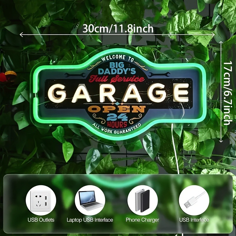 Retro Garage LED Neon Sign UV  - Retro Game Controller Usb recensie en prijs