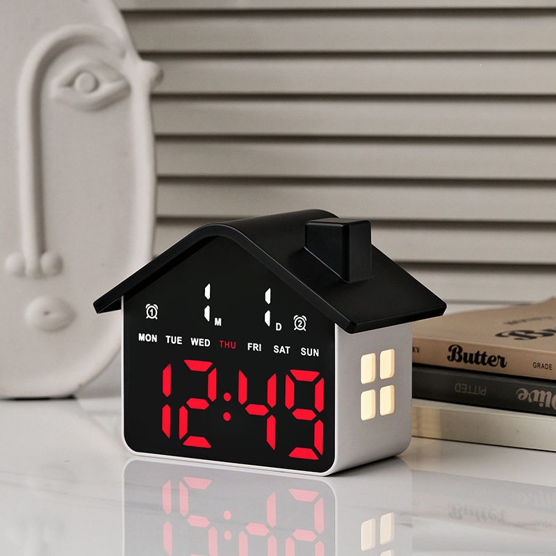 Huisvormige LED-wekker Elektro - Modern Electronics Gadgets recensie en prijs