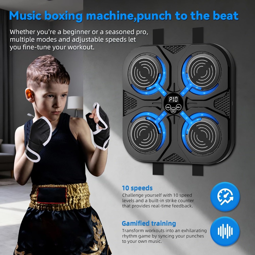 Interactieve muziek boksmachin - Led Gloves Music recensie en prijs