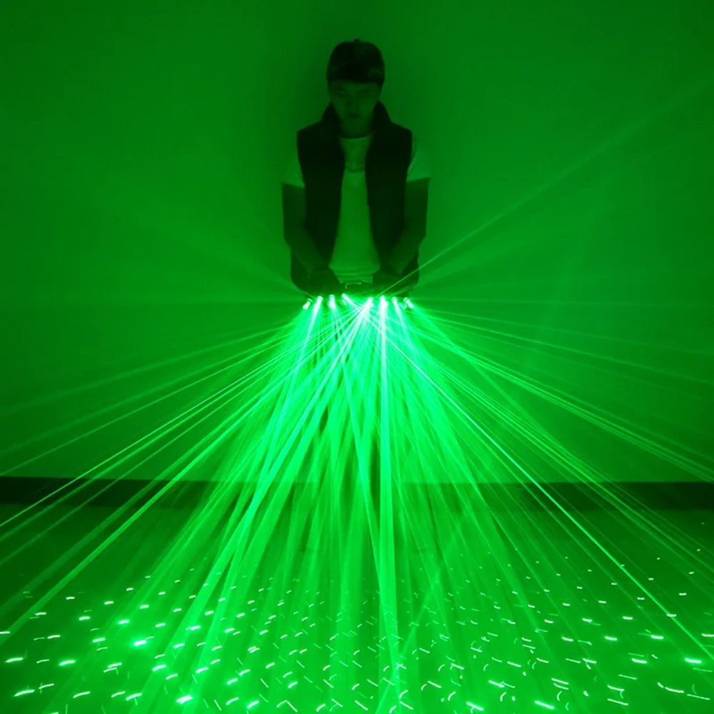 Groene laserhandschoenen Laser - Led Gloves Music recensie en prijs