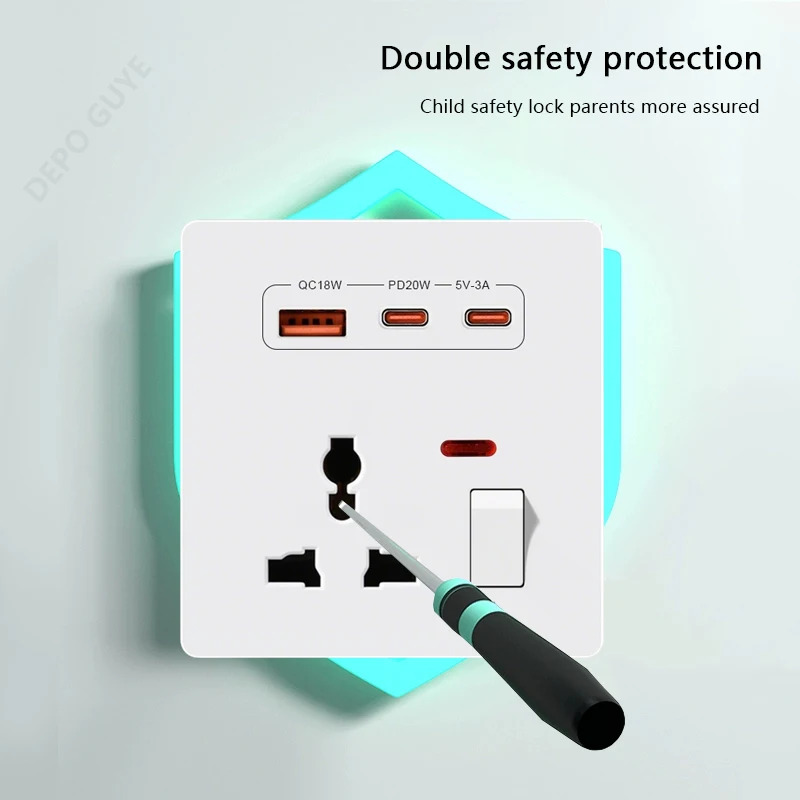 Universele 3-pins wandcontactd - Electronics Gadgets For Home recensie en prijs