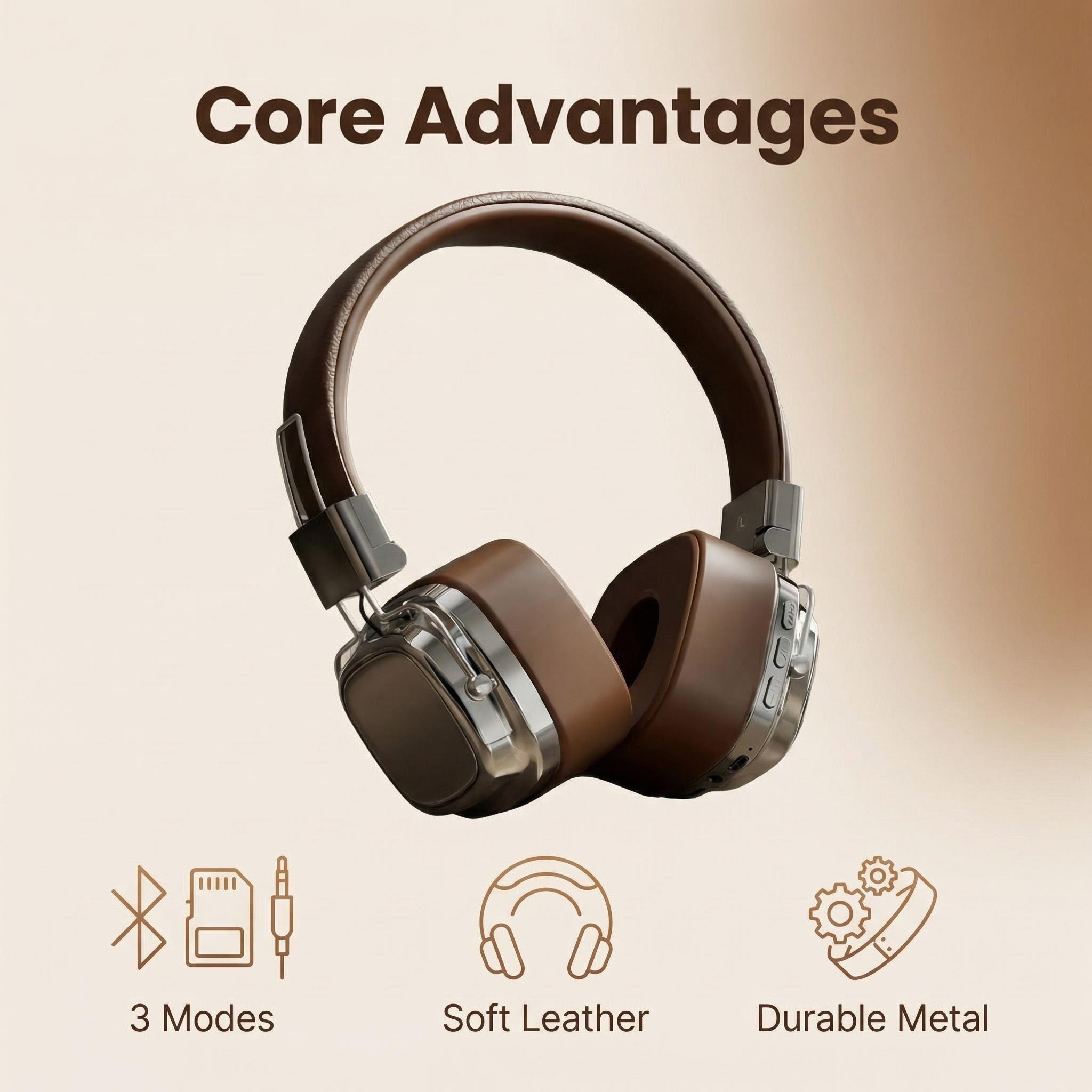 Retro lederen over-ear hoofdte - Retro Game Controller Usb recensie en prijs