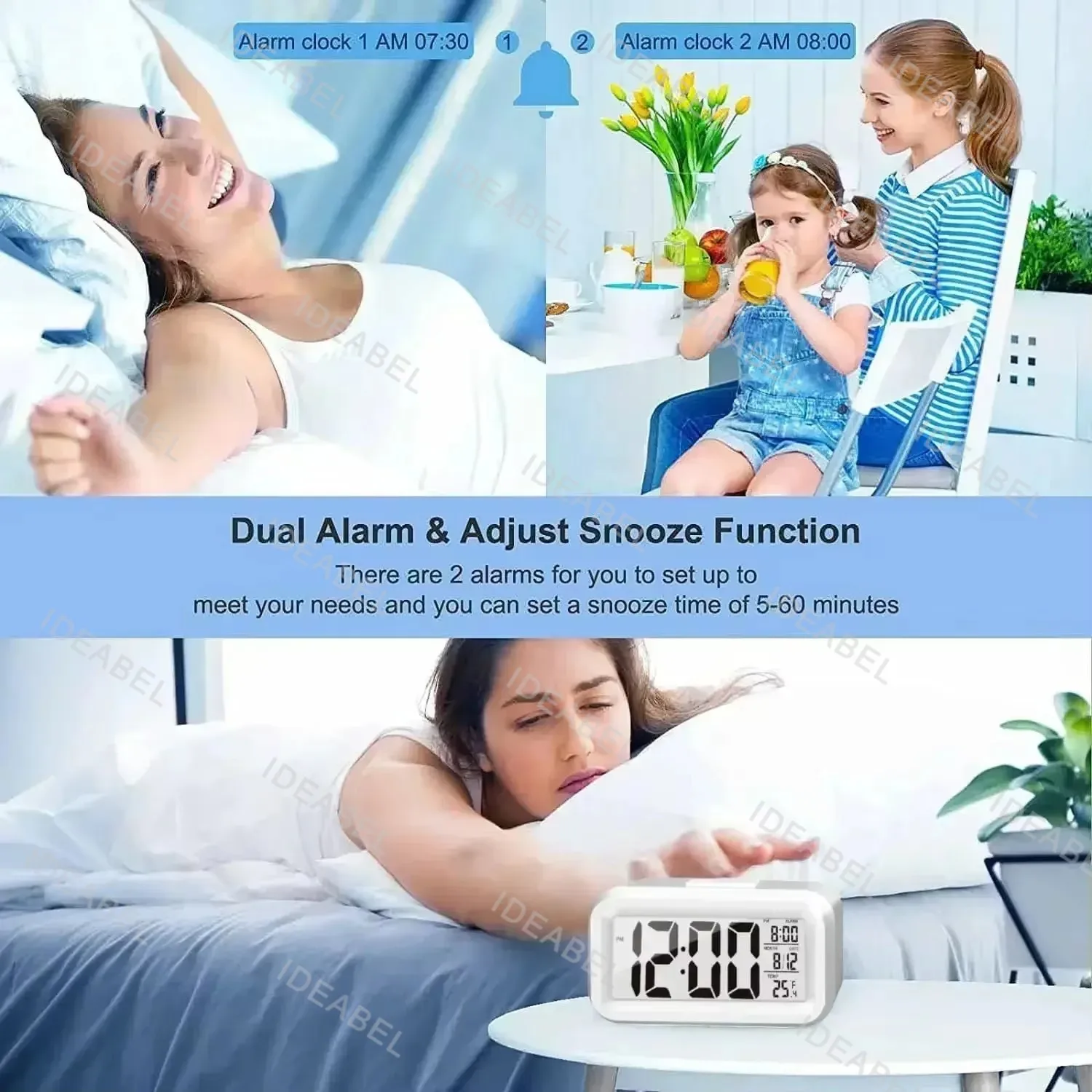 LED Digitale Wekker met Achter - Modern Electronics Gadgets recensie en prijs
