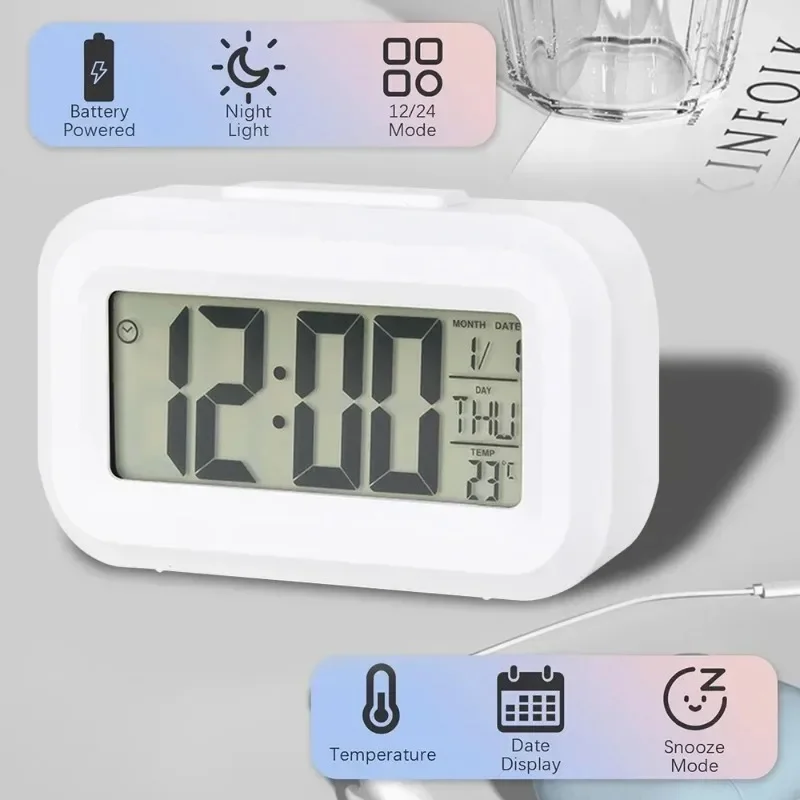 LED Digitale Wekker met Achter - Modern Electronics Gadgets recensie en prijs
