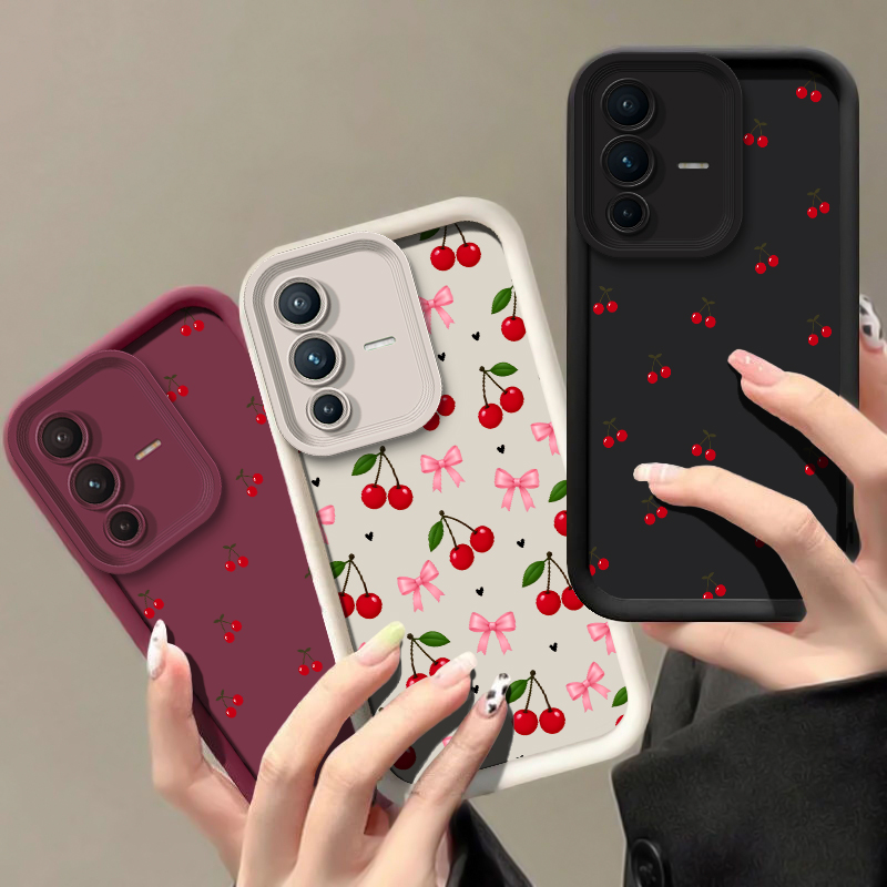 Telefoonhoesje met kersenpatro - Vivo V40 recensie en prijs
