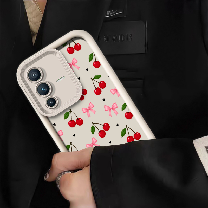 Telefoonhoesje met kersenpatro - Vivo V40 recensie en prijs