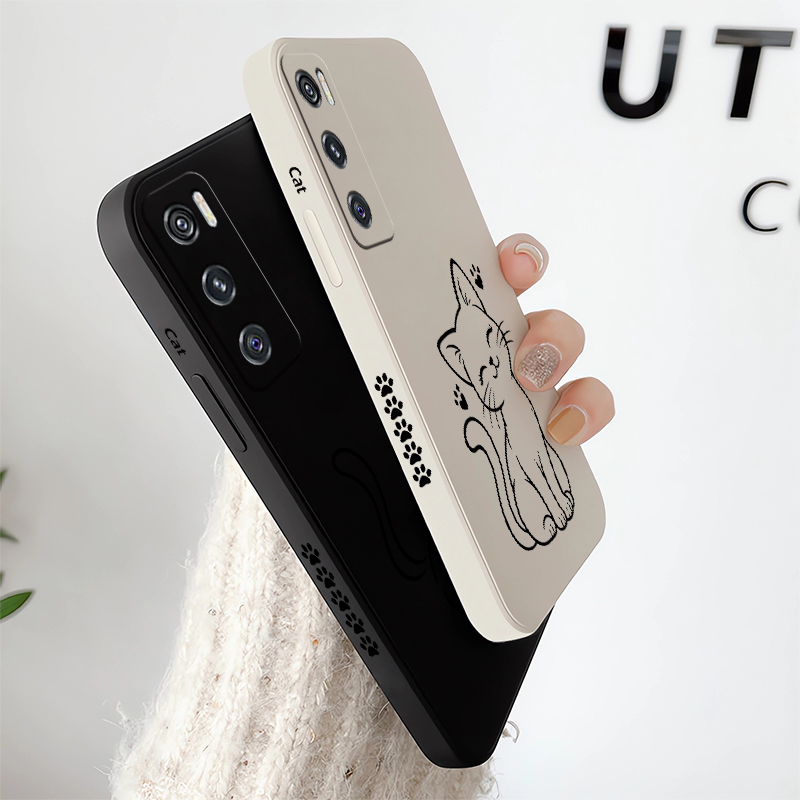 Schattige kattenprint, zwarte  - Vivo V40 recensie en prijs