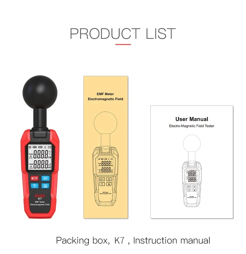 2025 EMF-meter Elektrische mag - Electronics Quiz recensie en prijs